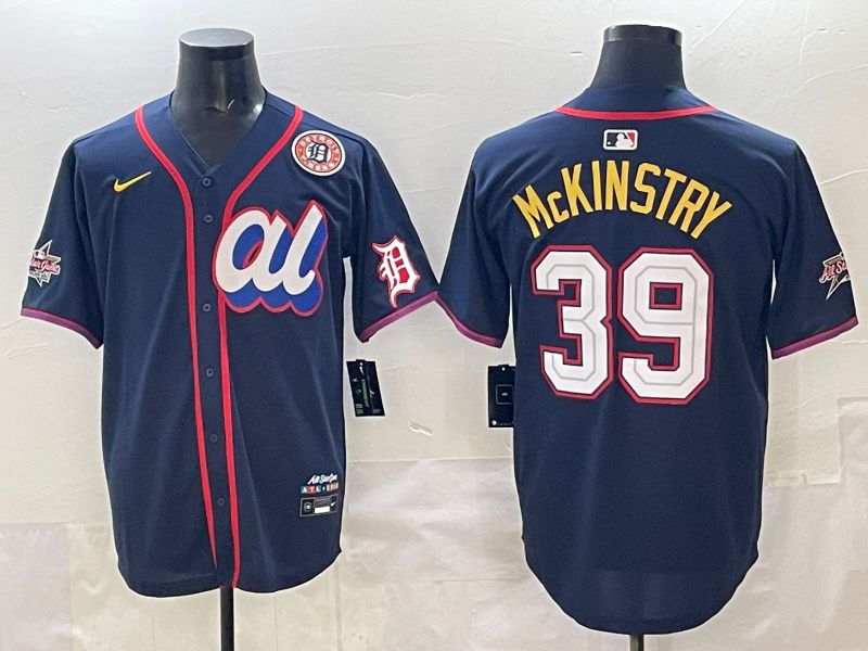 Men 2025 Detroit Tigers #39 Mckinstry Drak Blue All star Nike MLB Jersey style 02->detroit tigers->MLB Jersey